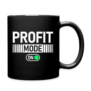 Profit Mode on Stock Market Exchange Trader - Full Colour Mug - black - Right