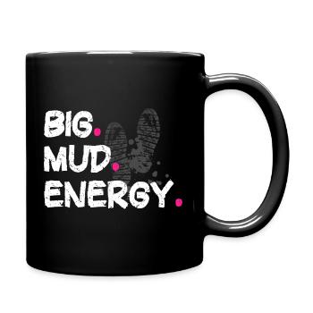 Big mud energy Schlammlauf Mud Run Muddy Race - Full Colour Mug - black - Right