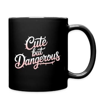 Süß Aber Gefährlich Cute Kawaii Aesthetic Katze - Full Colour Mug - black - Right