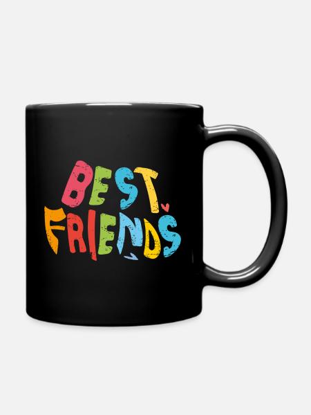 Beste Freunde - Tasse einfarbig - Schwarz