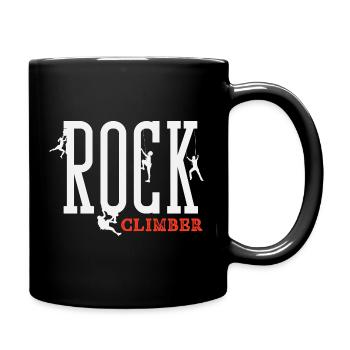Conception de lettrage d’escalade - Mug uni - noir - Droite