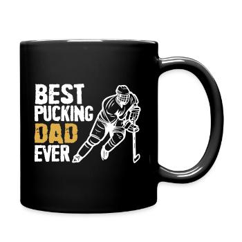 Fette Beste-Vater-Kletterer-Grafik - Tasse einfarbig - Schwarz - Rechts