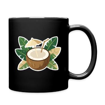 Refroidisseur de l’île Coconut - Mug uni - noir - Droite