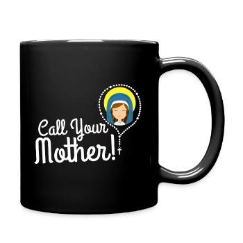 Call Your Mother Illustration Tee - Full Colour Mug - black - Right