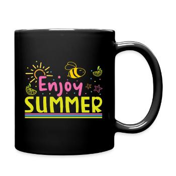 Profite de l’été - Mug uni - noir - Droite