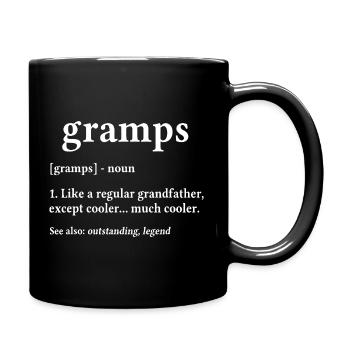 Gramps: Cooler Grandfather - Full Colour Mug - black - Right