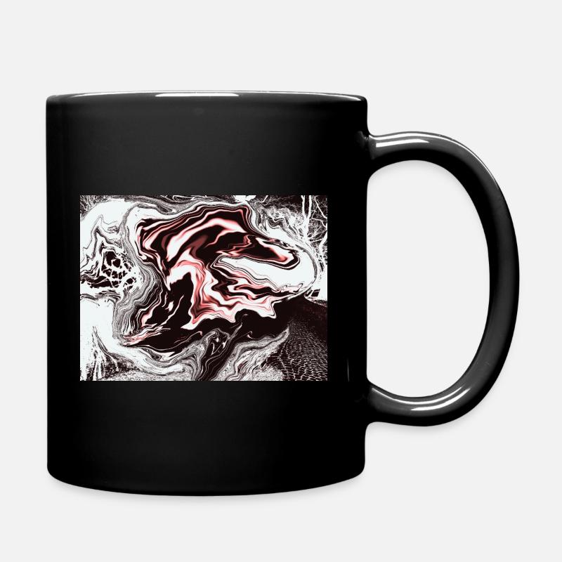 Tourbillon de marbre cramoisi - Mug uni - noir