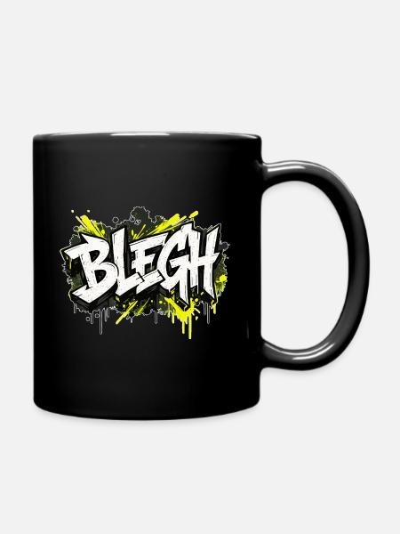 Blegh Graffiti Style - Mug uni - noir