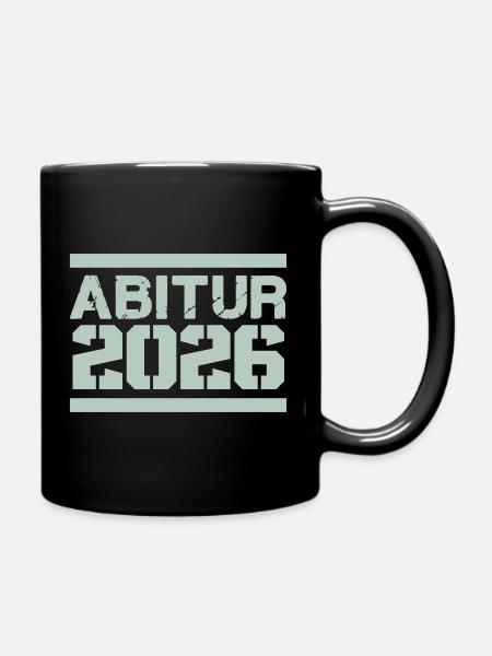 Abitur 2026 Design - Tasse einfarbig - Schwarz