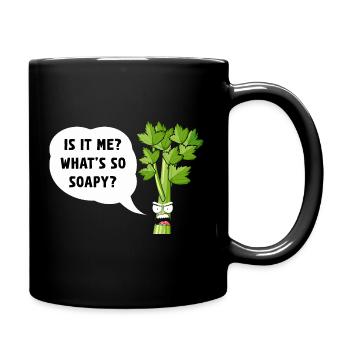 Sassy Celery: Is It Me? - Full Colour Mug - black - Right