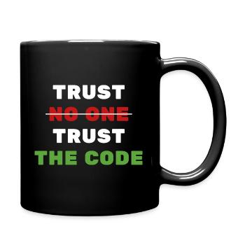 Trust The Code - Streetwear Tech Minimaliste - Mug uni - noir - Droite