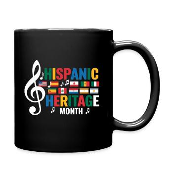 Hispanic Heritage Month Feier der Vielfalt - Tasse einfarbig - Schwarz - Rechts