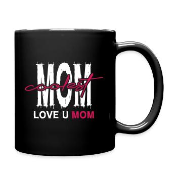 Mom_Coolest_Love_You_Mom - Mug uni - noir - Droite