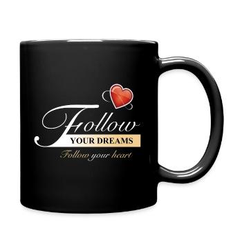 Follow_your_dreams - Mug uni - noir - Droite