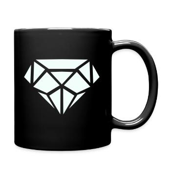 Diamant - Mug uni - noir - Droite