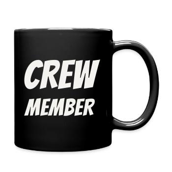 Crew Member Comic Fun Team Staff Event Festival - Full Colour Mug - black - Right