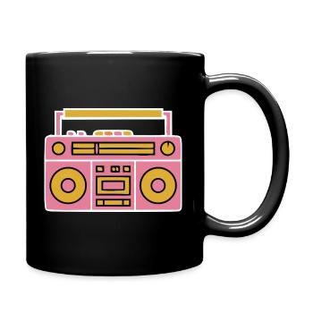 Magnétophone Magnétophone - Mug uni - noir - Droite