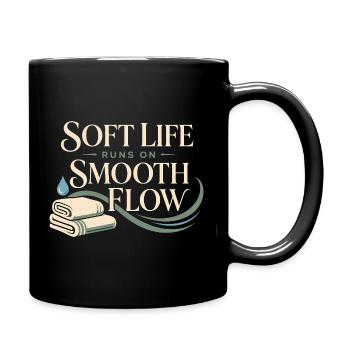 Lymphsystem Lymphdrainage Wellness Geschenk - Tasse einfarbig - Schwarz - Rechts