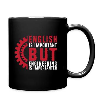 Ingenieur Student - Tasse einfarbig - Schwarz - Rechts