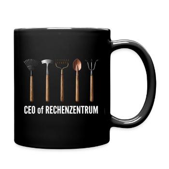 CEO of Rechenzentrum - Tasse einfarbig - Schwarz - Rechts