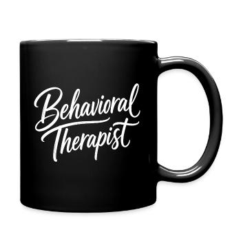 Behavioural therapist, school behaviour technician - Full Colour Mug - black - Right