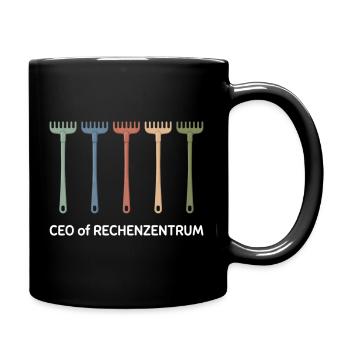 Gärtner Hobbygärtner Rechenzentrum - Tasse einfarbig - Schwarz - Rechts