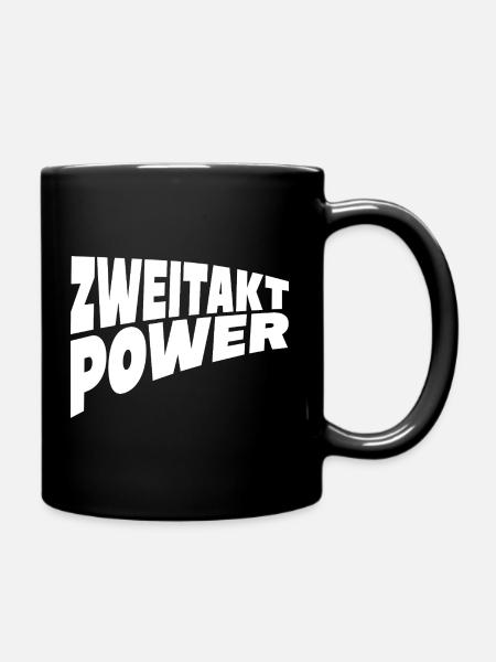 Zweitaktpower - Tasse einfarbig - Schwarz
