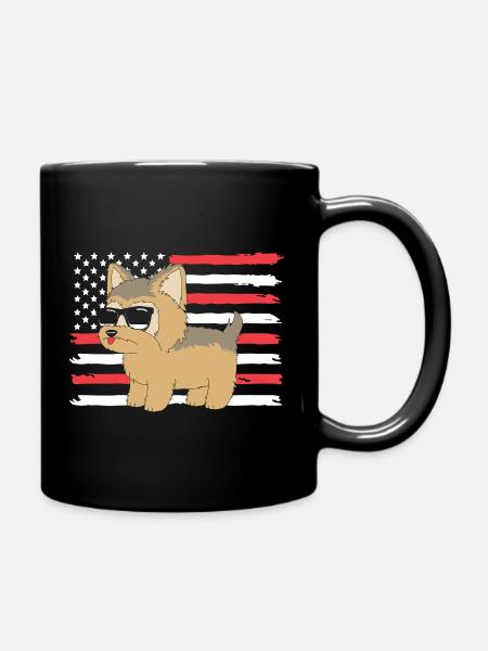 Yorkshire Terrier - Tasse einfarbig - Schwarz