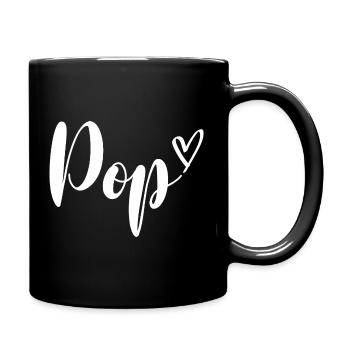 Grandfather Granddad Grandpa Pop - Tasse einfarbig - Schwarz - Rechts