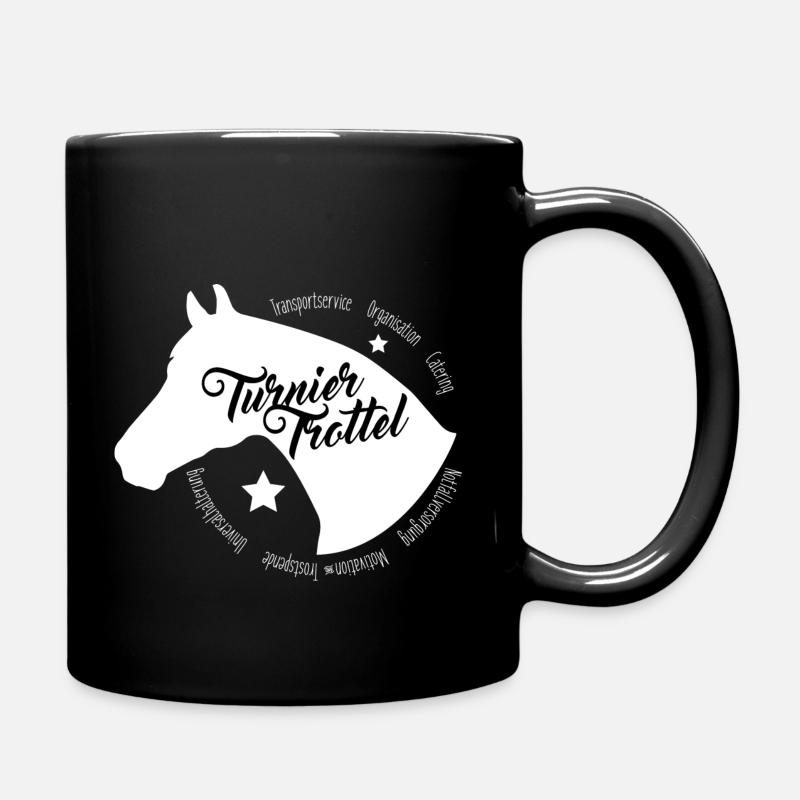 Turniertrottel - Tasse einfarbig - Schwarz