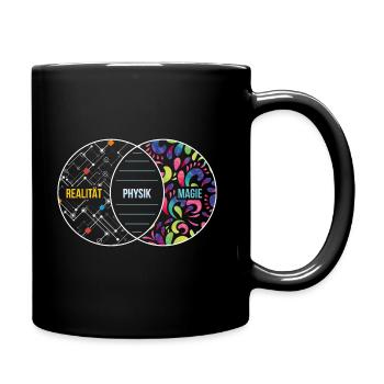 Physik Wie Magie Nur Real Geschenk - Tasse einfarbig - Schwarz - Rechts