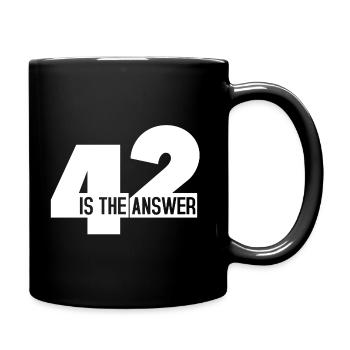 42 - Tasse einfarbig - Schwarz - Rechts