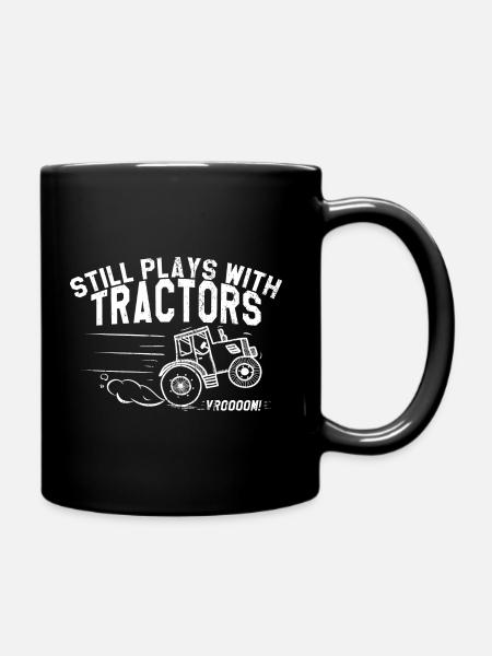 tracteurs - Mug uni - noir