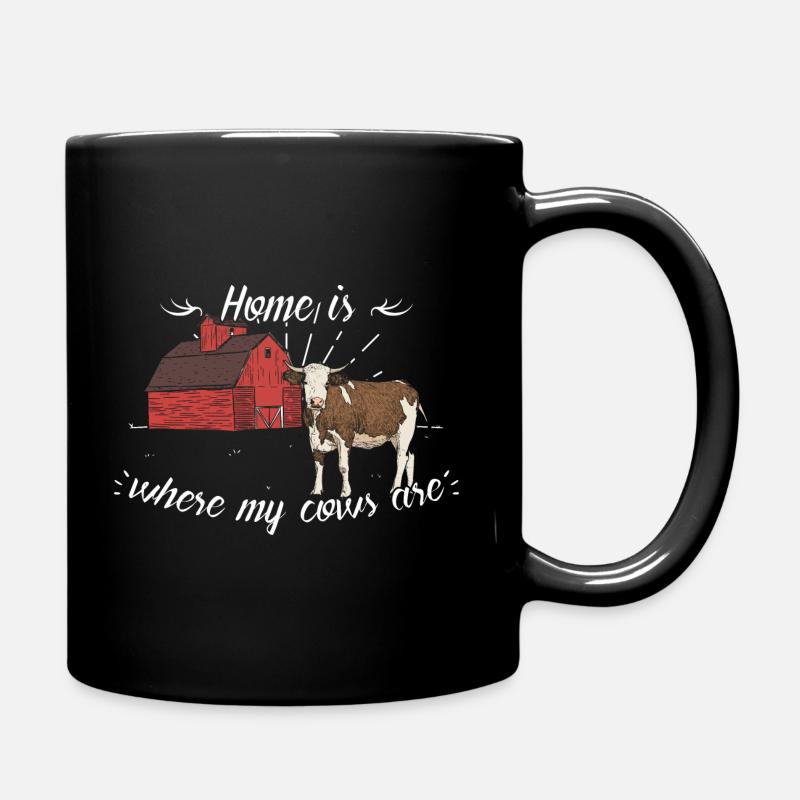 vaches - Mug uni - noir