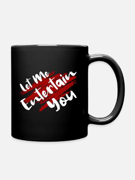 Laissez-moi vous divertir - Mug uni - noir