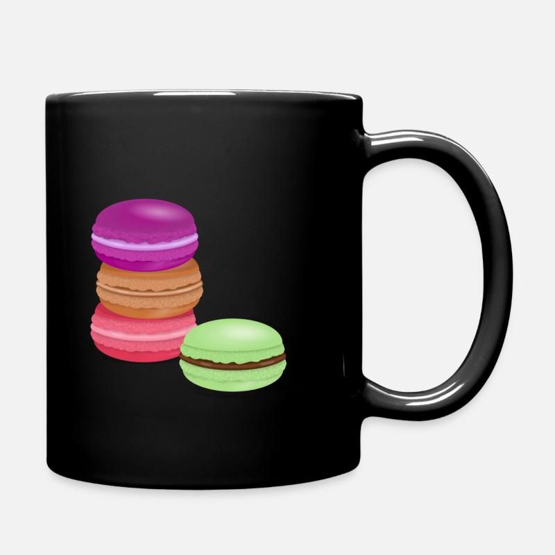 macarons - Mug uni - noir