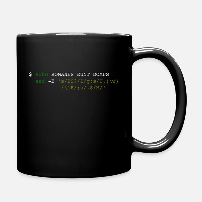 Roman Eunt Domus - Full Colour Mug - black