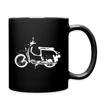 schwalbe weiss - Tasse einfarbig - Schwarz - Rechts