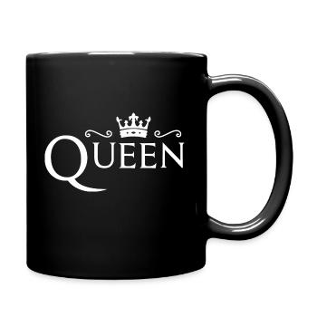 Conception de couple! Roi - Reine! - Mug uni - noir - Droite