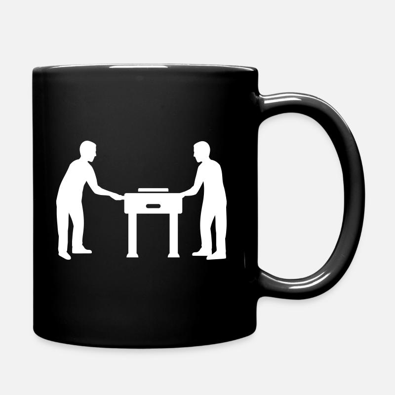 Tischkicker - Tasse einfarbig - Schwarz