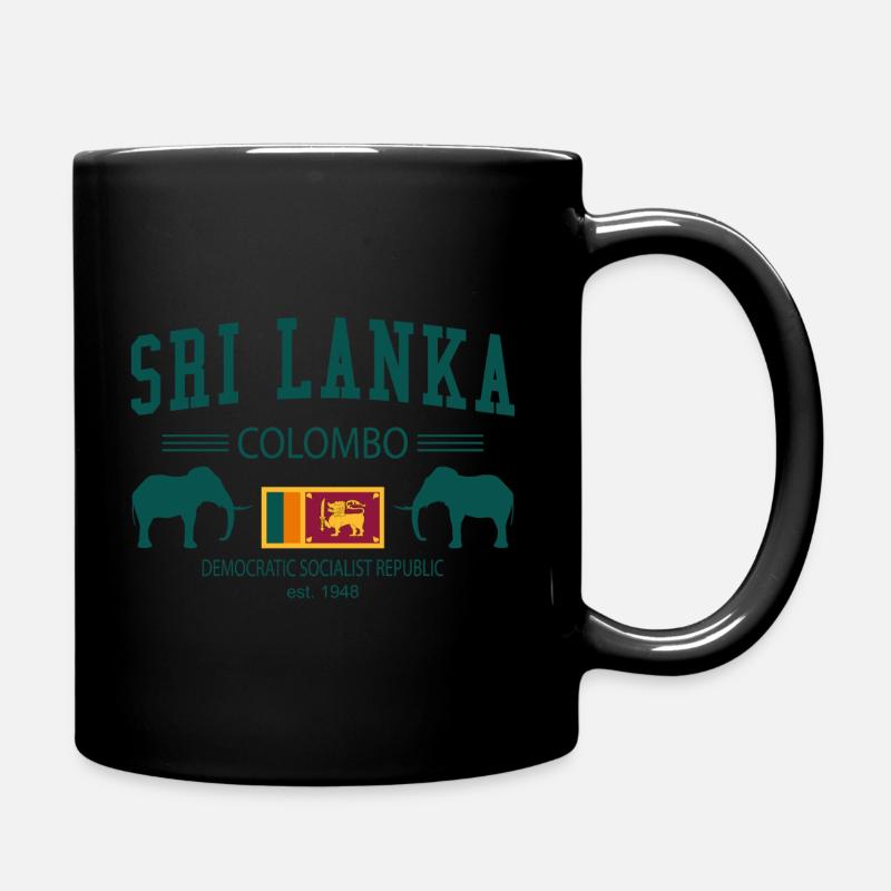 Sri Lanka - Tasse einfarbig - Schwarz