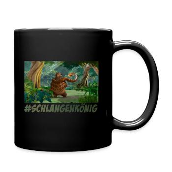 Das Dschungelbuch #Schlangenkönig - Tasse einfarbig - Schwarz - Rechts