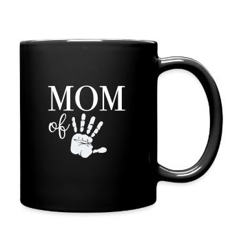 Mom of Five - Full Colour Mug - black - Right
