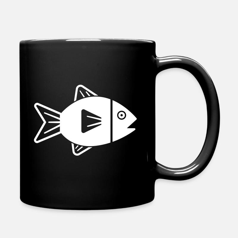 poisson - Mug uni - noir