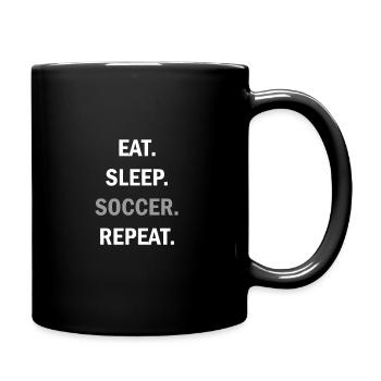 Eat Sleep Soccer Repeat - Full Colour Mug - black - Right