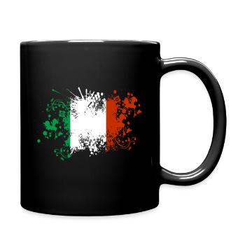 Italy Flag Blobs Italian Flag Italia - Full Colour Mug - black - Right