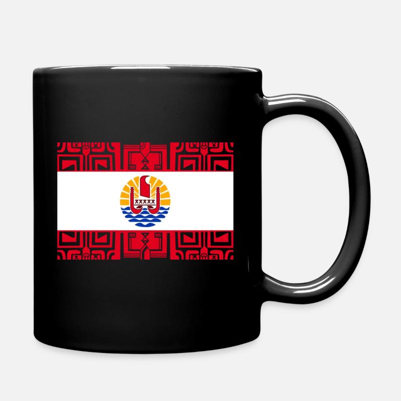 Drapeau Tahiti - Mug uni - noir