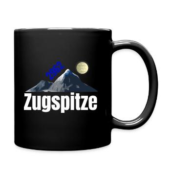 Zugspitze - Tasse einfarbig - Schwarz - Rechts