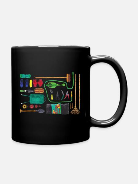 Gartengeräte - Tasse einfarbig - Schwarz