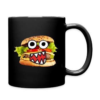 Hamburger - Mug uni - noir - Droite